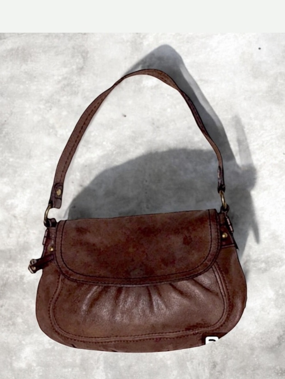 Fossil Vintage Shoulder Leather Brown Mini Bag